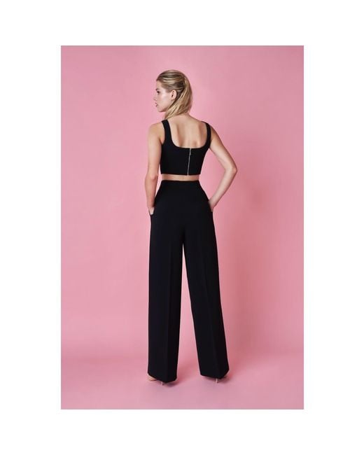 Nomi Fame Blue Mori Pant Set With Sleeveless Top