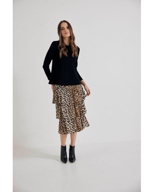 Lindsay Nicholas New York Multicolor Elena Francesca Tiered Skirt