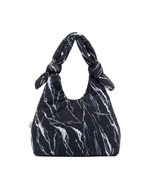 Lefrik Blue Biwa Puffy Bag By Mercedes Bellido