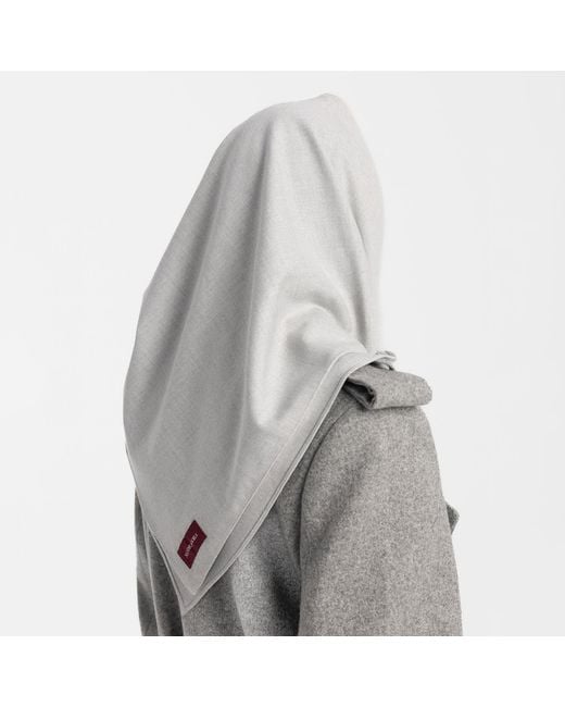 Mandragora White Classic Viscose Scarf Omaro