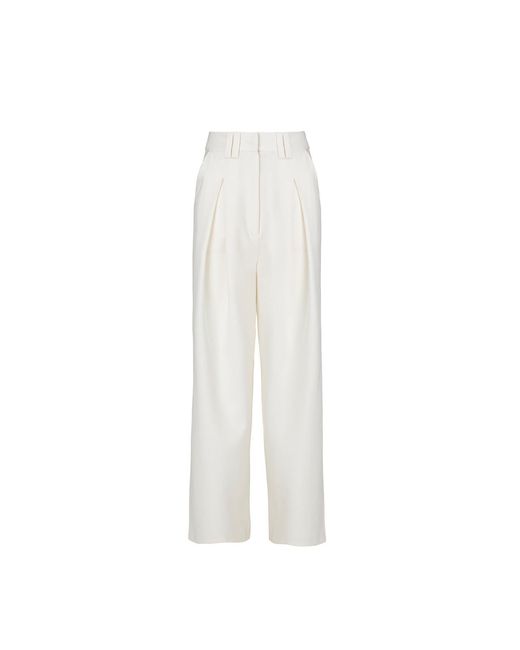 Vestiaire d'un Oiseau Libre White Merino Wool Trousers