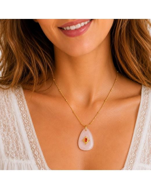 Ormiro Blue Elements Gemstone Talisman Necklace