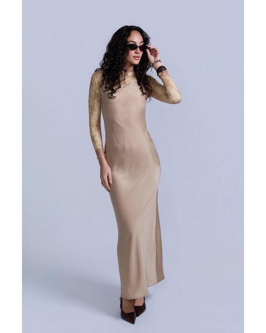 Rave on Trend Natural Neutrals Slip Jumper Dress