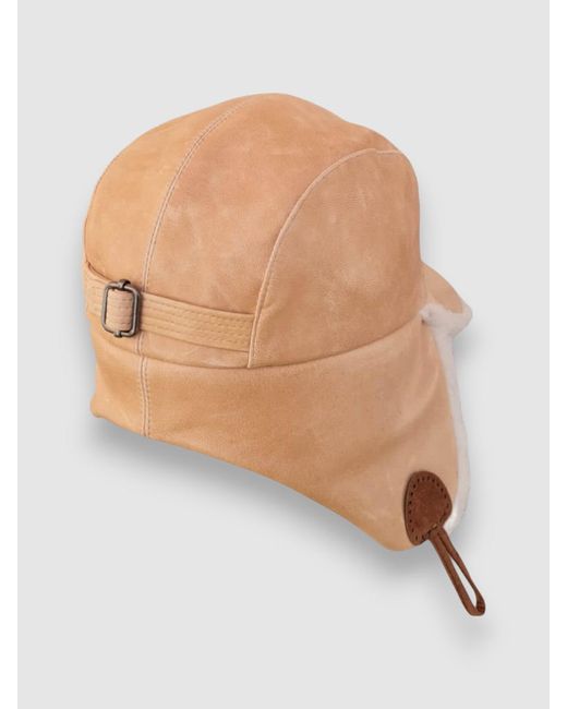 Mister Miller - Master Hatter Metallic Neutrals Bailey Shearling Driving Cap
