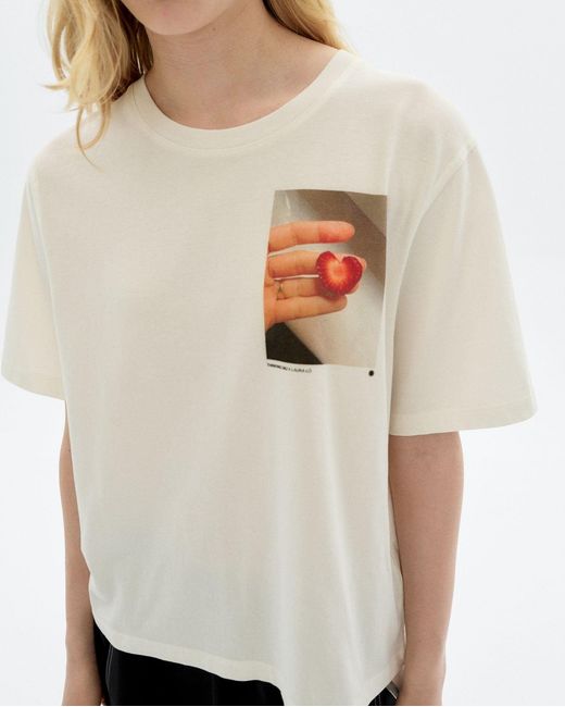 Thinking Mu White Fresa Lucia T-Shirt