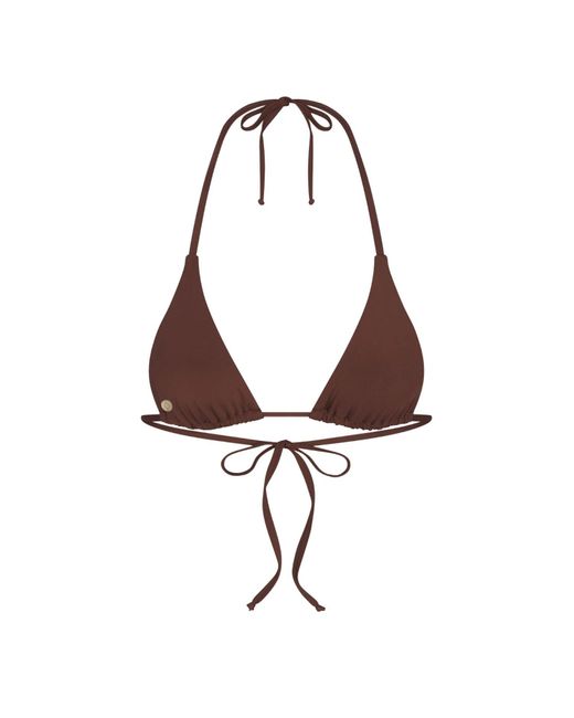 Marquise Swim Brown Bikini Top Canvas String