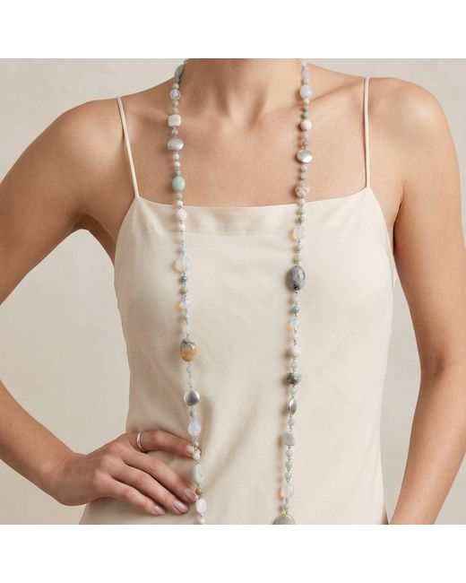 Jaredjamin Metallic Nerissa Gemstone Convertible Strand