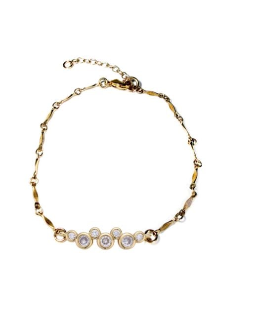 Rachel Nathan Metallic Chain: Bubbles Bracelet