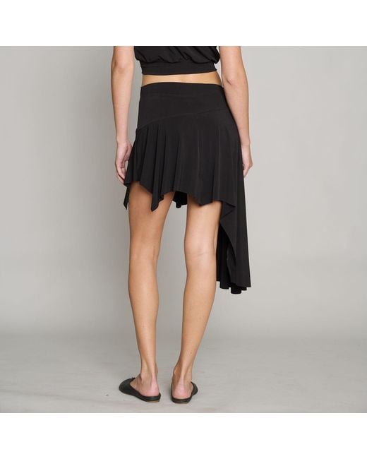 Love and Nostalgia Black And Chic Asymmetrical Skirt