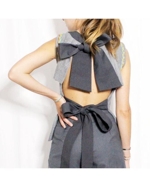Boutique Kaotique Gray Bug Wool Cut Out Top