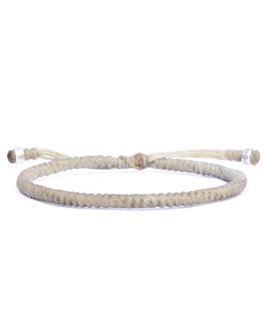 Harbour Uk White Neutrals Sportsman Rope Bracelet for men