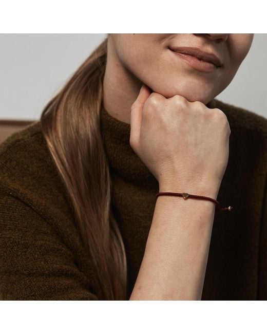 Harbour Uk Red Heart Rope Bracelet