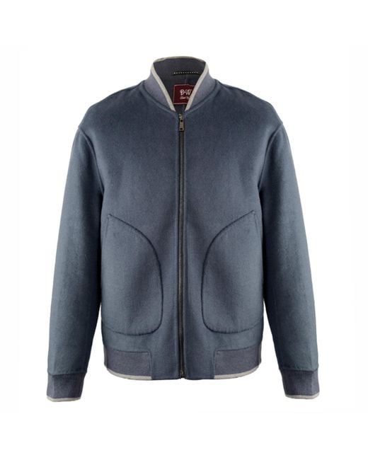 DAVID WEJ Blue Harrison Casual Jacket for men