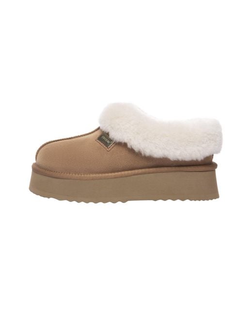 EverAu Australia Metallic Topknot Leather Slippers
