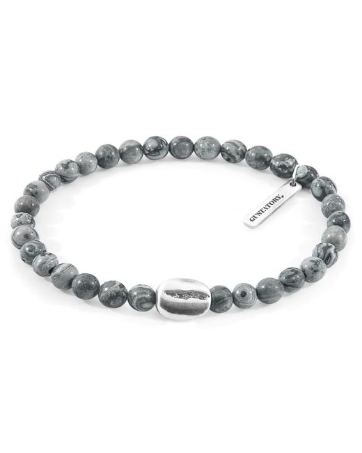 Anchor and Crew Metallic Jasper Gustatory Coffee Bean & Stone Bracelet