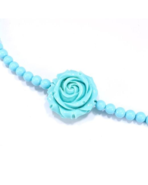 Mineralgems•Studio Blue Choker With Light Rose
