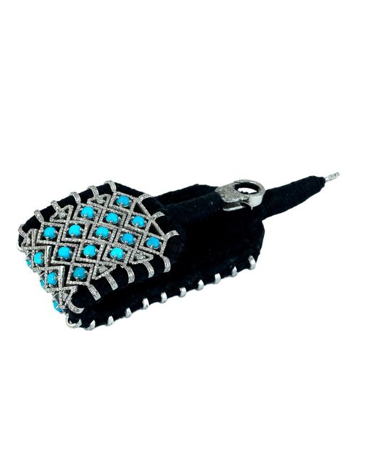 Artisan Blue Diamond Statement Bracelet