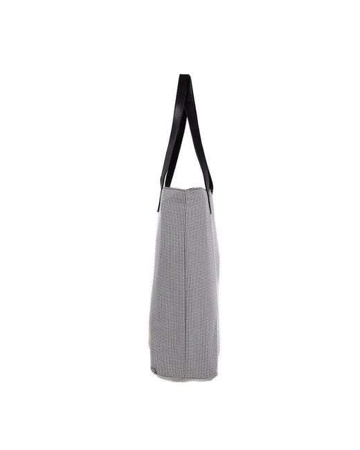 Made Free Gray Day Tote Houndstooth