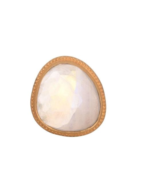 Opium Jewels Multicolor Celestial Cocktail Ring With Moonstone