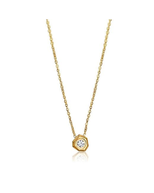 Mickey's Girl Metallic Zoe Hex Waterproof Necklace