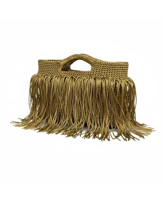 Springmoonatelier Green Handmade Tassel Crochet Bag – Eye-Catching Evening And Special Occasion Bag