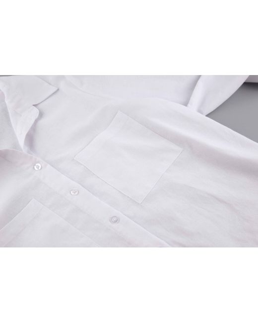 Lula-Ru White Carla Cotton Shirt