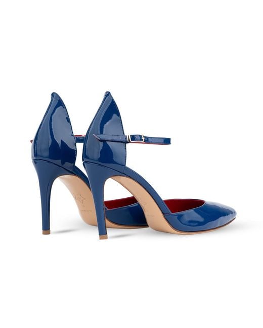 Rosamund Muir London Blue Lumina Patent Heels