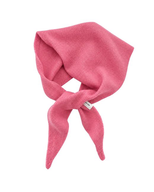 My Little Nature Pink Triangle Small Wool Scarf