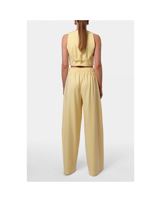 AGGI by HALEWSKI Yellow Sylvia Butter Suit Vest