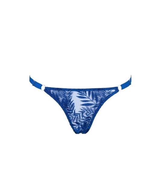 Daily Underwear Blue Adjustable String Panties