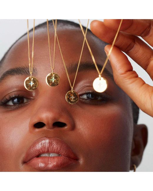 Muru Metallic March Birthstone Necklace