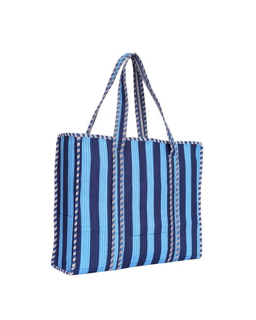 Conscious Yoga Collective Blue The Stripe Tote