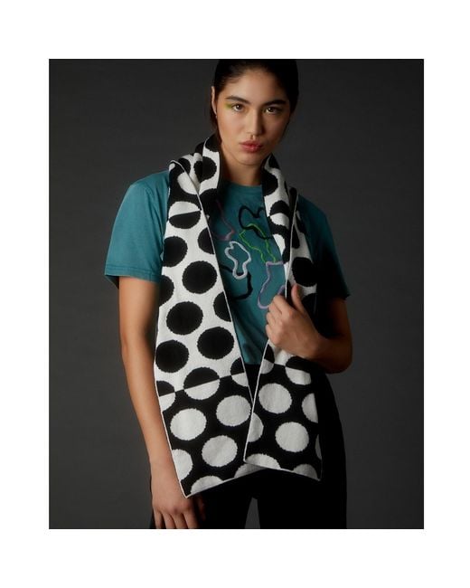 INGMARSON Black Circles Wool & Cashmere Scarf