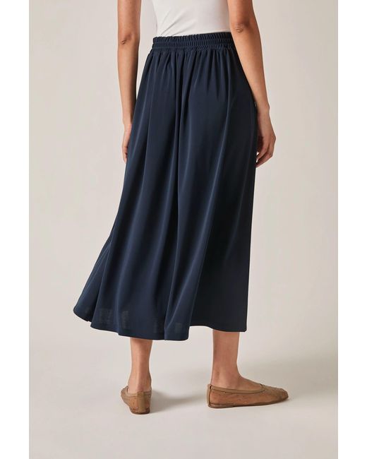James Lakeland Blue Jersey Midi Skirt