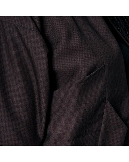 MOE Black Checkered Wool Vest Jacket