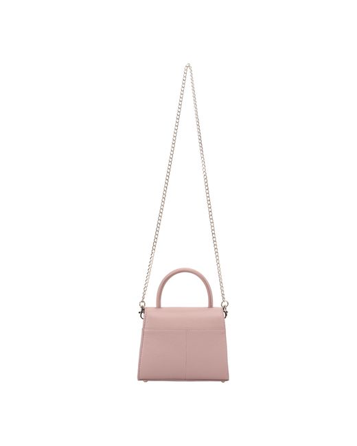 Paul Costelloe Pink Cilo Leather Crossbody Bag