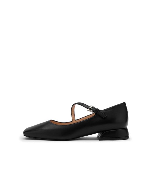Ilvi Black Ceiba Leather Ballerina