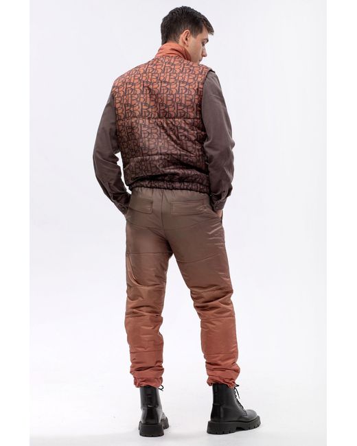 Maison Bogomil Brown Down Pants for men