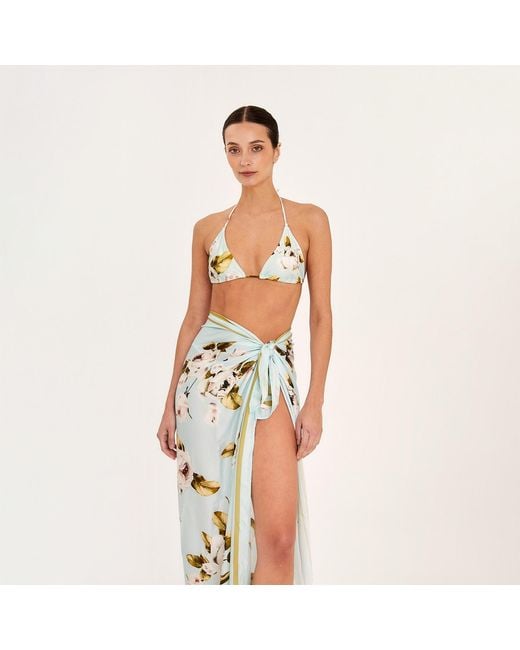 Aguaclara Green Pareo Scarf Jardins