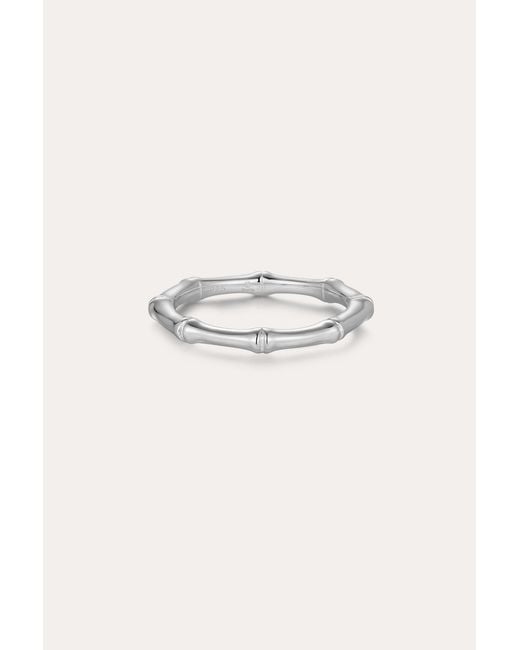 Vanhi White Bamboo Ring