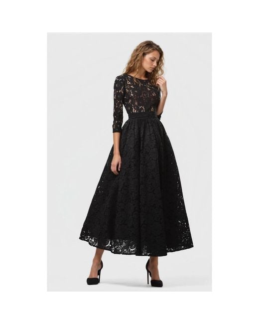 MATSOUR'I Black Lace Dress Viktoria