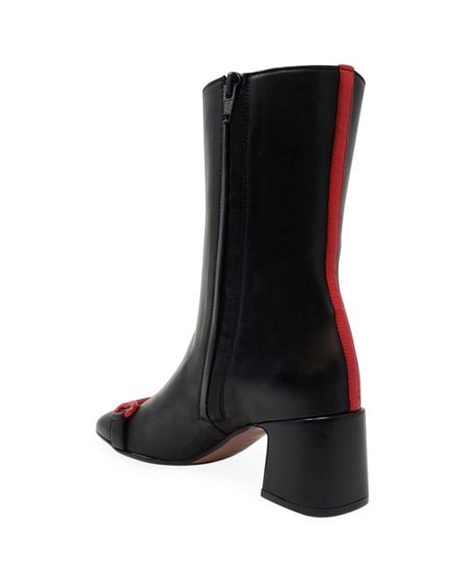 Madison Maison Black Leather Back Stripe Boot