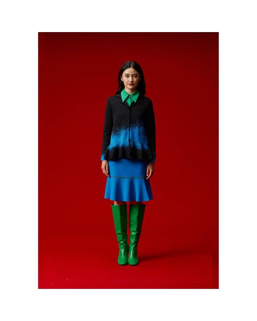 Arto. Blue Be Bright & Excited Cuff Shirt