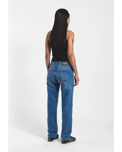 Dr. Denim Blue Arch Mid Straight