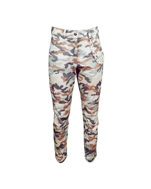 Lalipop Design Gray Neutrals Five-Pocket Camo Pants