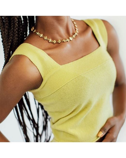 Zenzee Yellow Cashmere Bralette