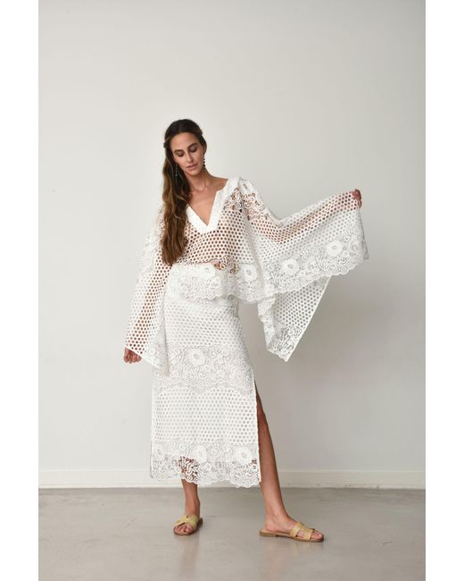 Muche Et Muchette White Banko Skirt Cover Up