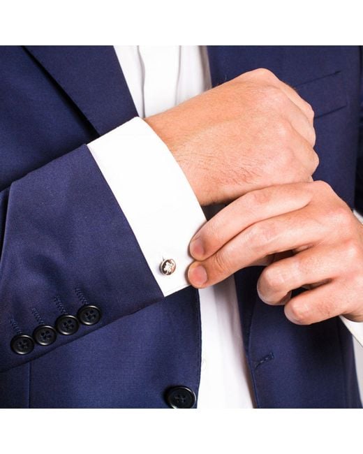 Edge Only Metallic Phillips-Head Screw Cufflinks Sterling for men