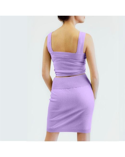 Zenzee Purple Cashmere Bralette