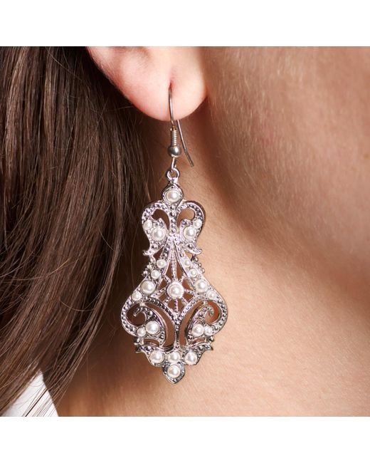Caramel Vintage Jewellery Metallic Lilibeth Earring